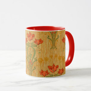 Mug Fleurs de coquelicot à fleurs florales et élégante