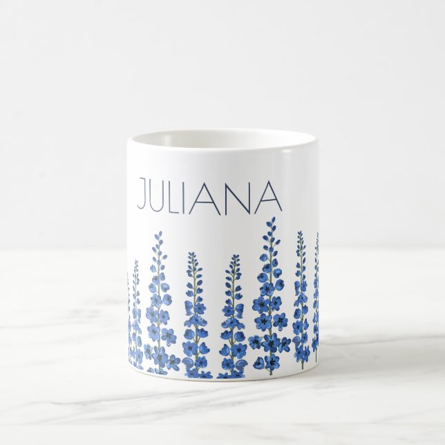 Mug Fleurs de Delphinium Bleu de juillet (Centre)