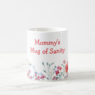 Mug Fleurs de folie de maman pour la fête des Mères