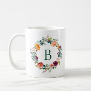 Mug Fleurs de jardin anglais colorées couronnes