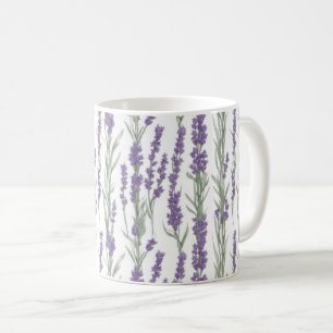 Mug Fleurs de lavande à l'aquarelle
