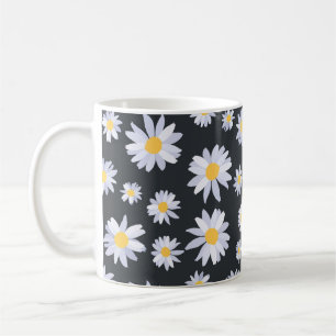 Mug Fleurs de marguerite blanche classique Botanique