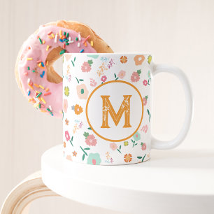 Mug Fleurs de marguerite super Retro Motif Boho Floral