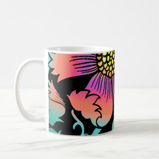 Mug Fleurs de néon (Gauche)