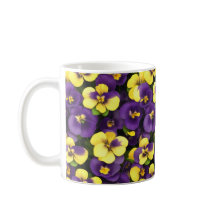 Fleurs de Pansy Jaune et Violet