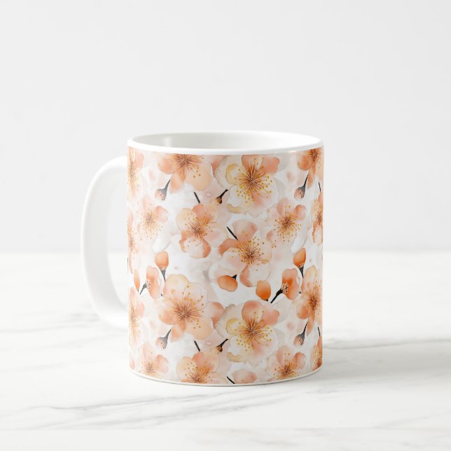 Mug Fleurs de Pêche (Devant gauche)
