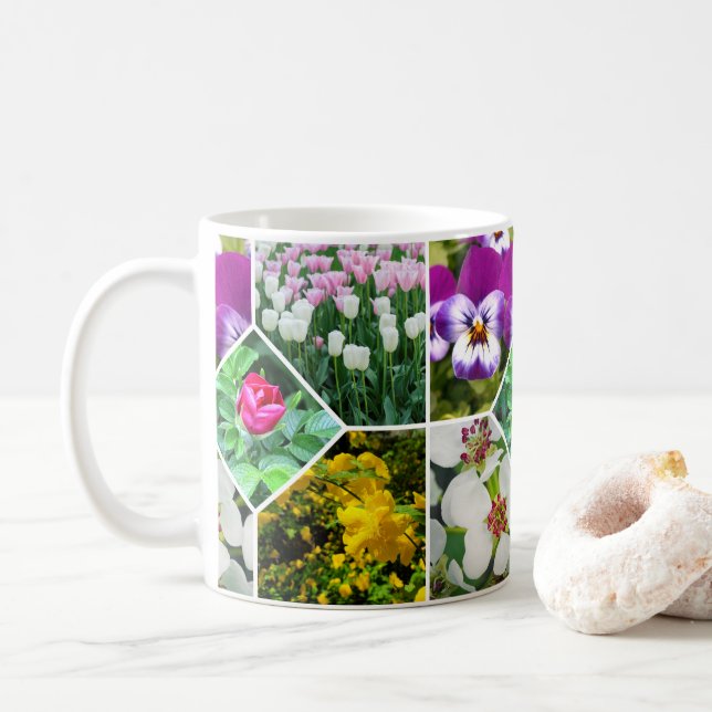 Mug Fleurs de printemps (Avec donut)