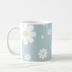 Mug Fleurs de Printemps Bleues Bleues Fleurs Florales