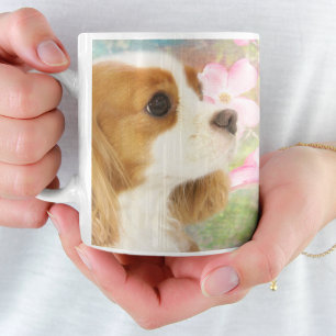 Mug Fleurs de printemps Cavalier Roi Charles Spaniel M