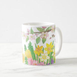 Mug Fleurs de printemps qui rayonnent Joy Invitation
