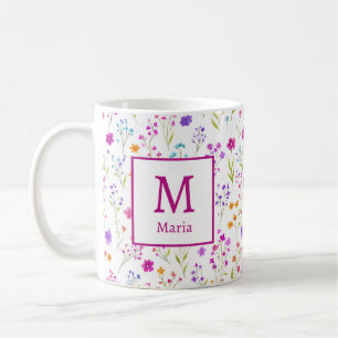 Mug Fleurs de printemps romantiques personnalisées