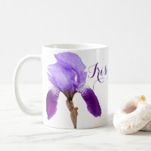 Fleurs de printemps violettes personnalisables Iri