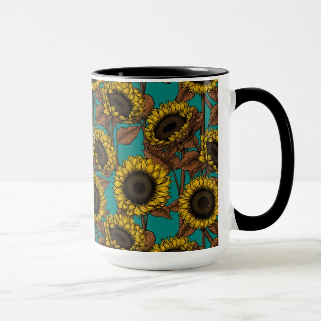 Mug Fleurs de soleil (Droite)