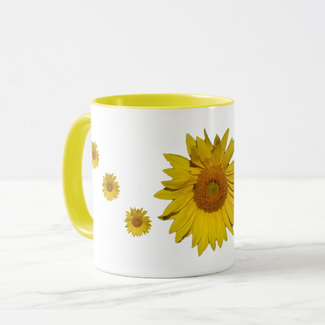 Mug - Fleurs de soleil (Devant gauche)