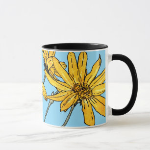 Mug Fleurs de soleil Art Nouveau