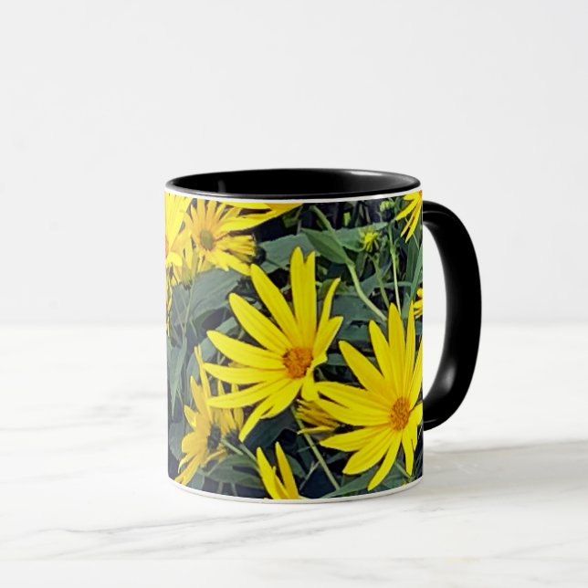 Mug Fleurs de topinambour (Devant droit)
