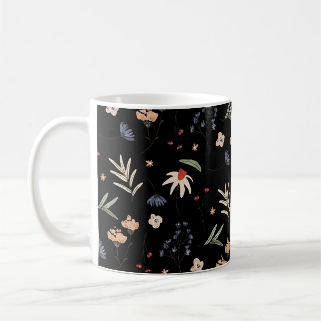Mug Fleurs d'eau simples 1 (Gauche)