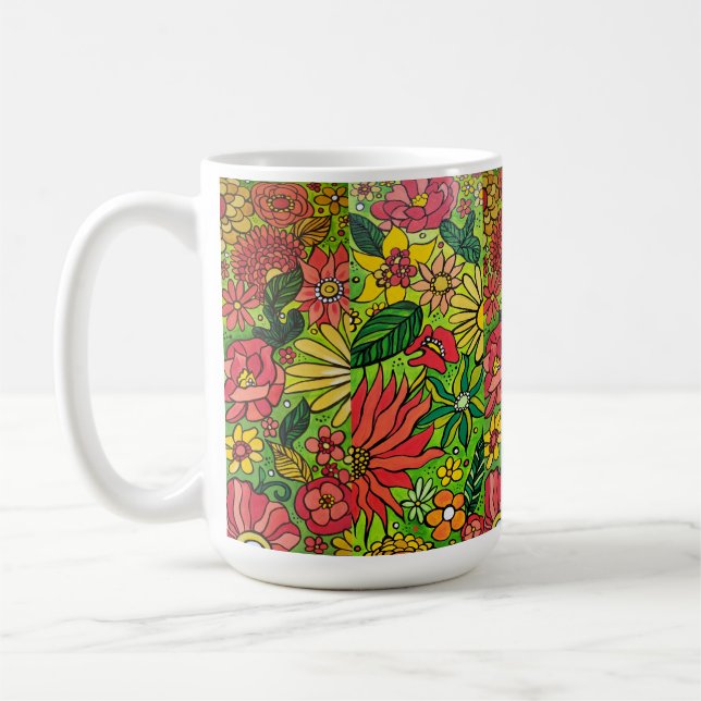 Mug Fleurs des années 70 (Gauche)