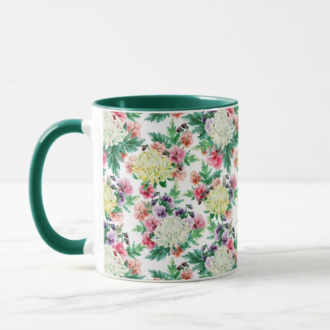 Mug Fleurs d'été colorées motif (Gauche)