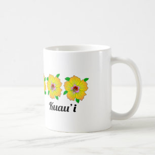 Mug Fleurs d'Hibiscus hawaïens Kauai Hawaii