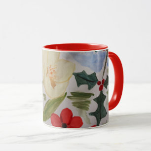 Mug Fleurs d'hiver & houx