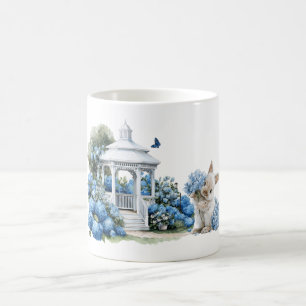 Mug Fleurs d'hortensia aquarelle