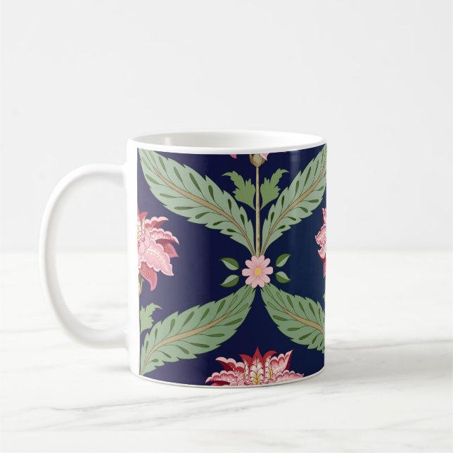 Mug Fleurs d'Imaginaire : Motifs indiens foncés (Gauche)