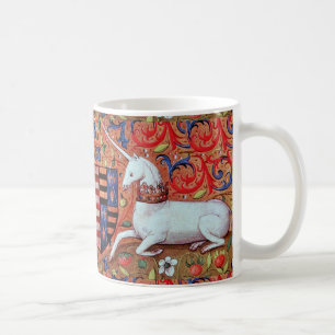 MUG FLEURS D'IMAGINAIRES UNICORNES ET MÉDIÉVAUX, MOTIF