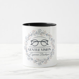 Mug Fleurs Douces Entourant des Lunettes de Lecture St
