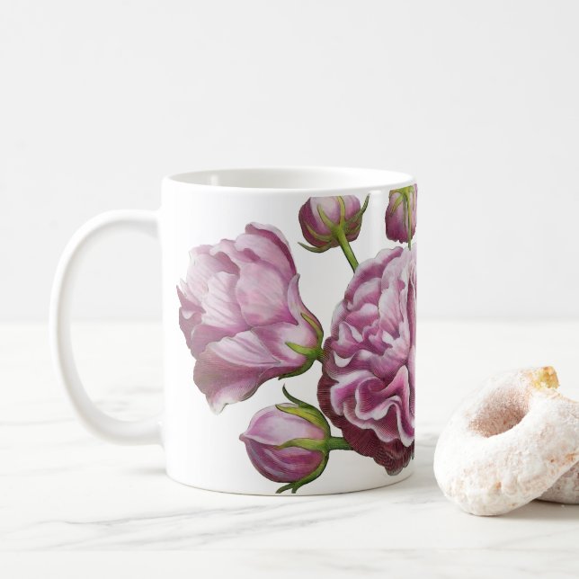 Mug Fleurs du jardin Rose Camellia (Avec donut)