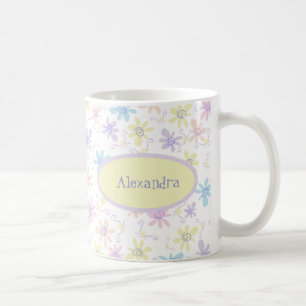 Mug Fleurs en pastel lunatiques