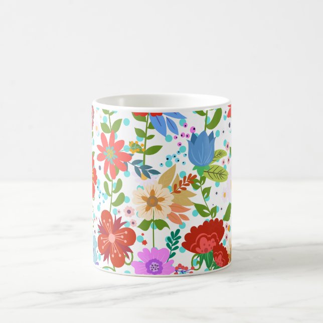 Mug Fleurs Et Feuilles (Centre)