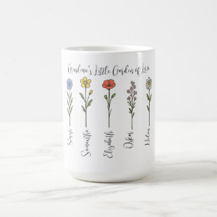 Mug Fleurs et petits-enfants - Jardin de grand-mère