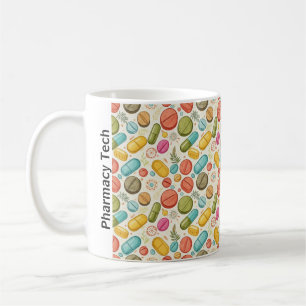 Mug Fleurs et pilules de pharmacie Boho personnalisées