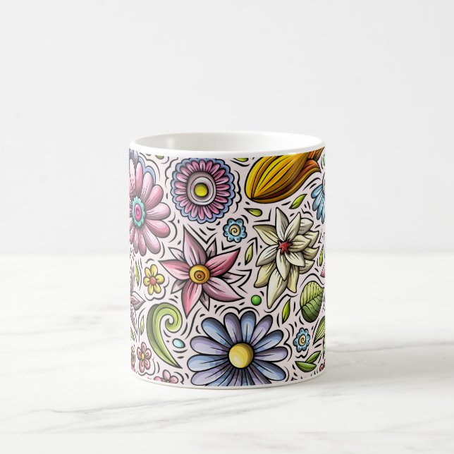 Mug Fleurs étanches : Beauté de la boue en fleurs (Centre)