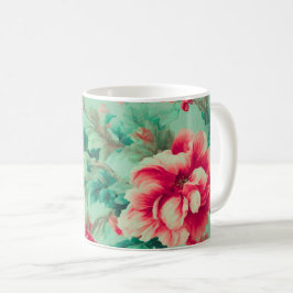 Mug Fleurs Exquises Extraordinaires, Feuilles. Peintur