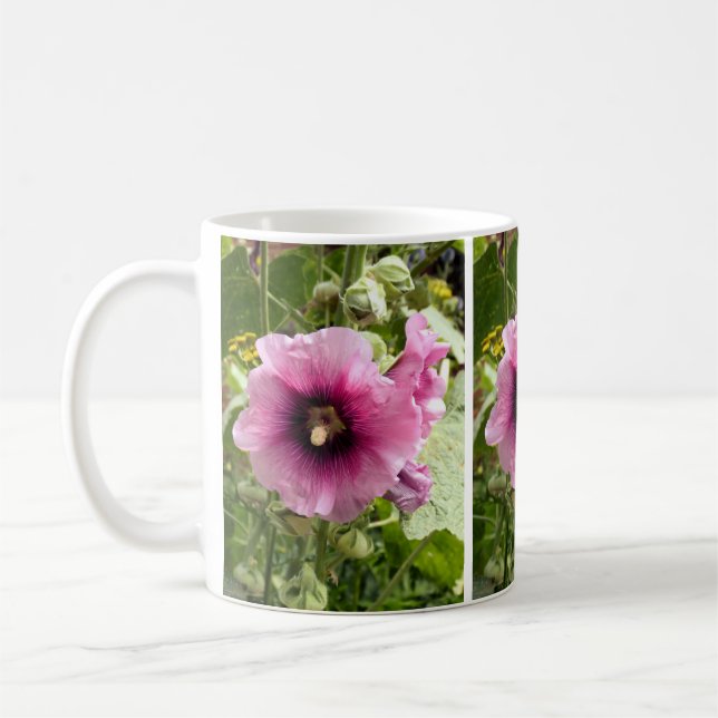 MUG FLEURS HOLLYHOCK (Gauche)