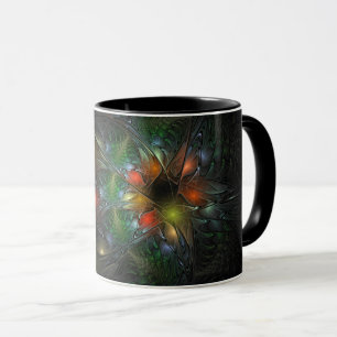 Mug Fleurs imaginaires fractales douces et tendres