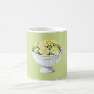 Mug Fleurs jaunes & citrons