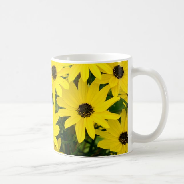 Mug Fleurs Jaunes Lumineuses (Droite)