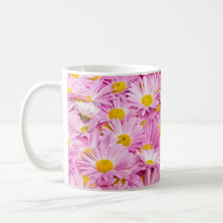 Mug Fleurs Jaunes Roses Arrière - plan sans couture