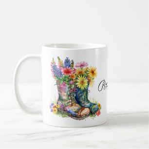 Mug Fleurs lumineuses en bottes