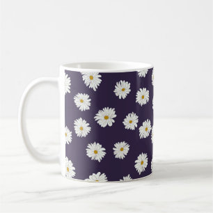 Mug Fleurs marguerites : petit motif sans soudure.