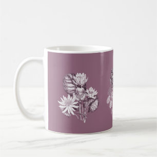 Mug Fleurs monochromes en mauve