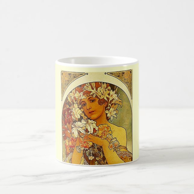 Mug fleurs mucha (Centre)