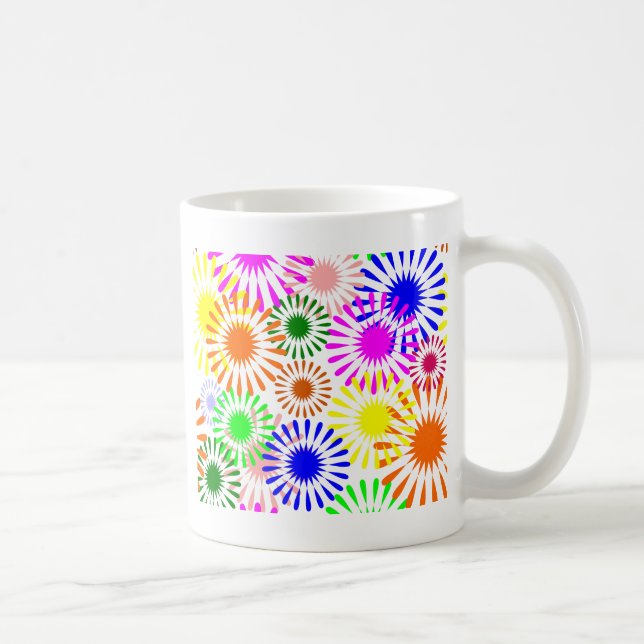 Mug Fleurs multicolores (Droite)