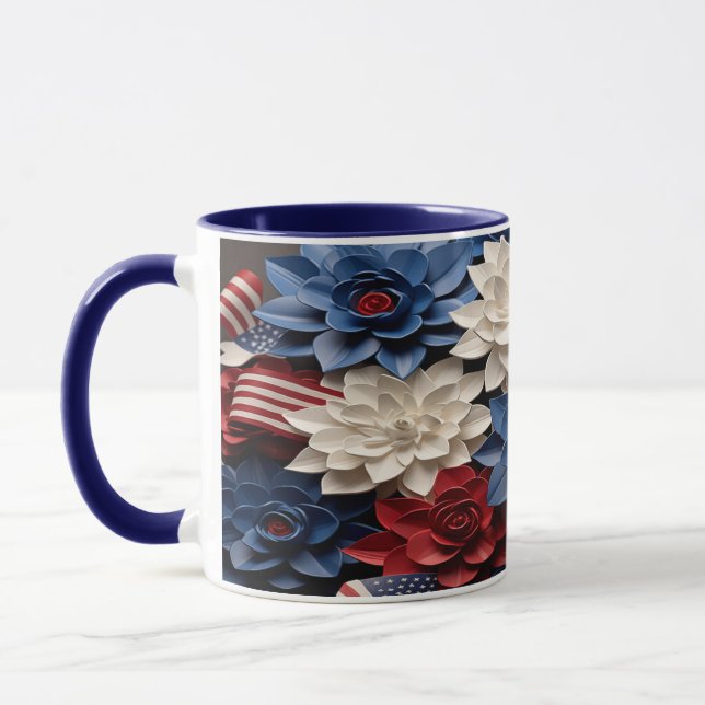 Mug Fleurs patriotiques (Gauche)