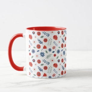 Mug Fleurs Patriotiques   Cottage Été Americana 