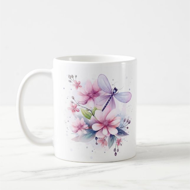 Mug Fleurs positives vos efforts comptent (Gauche)