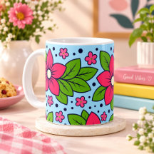 Fleurs roses avec des pétales audacieux et des feu